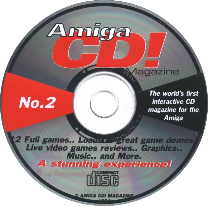 Amiga CD! Issue No. 2 Cover Disc