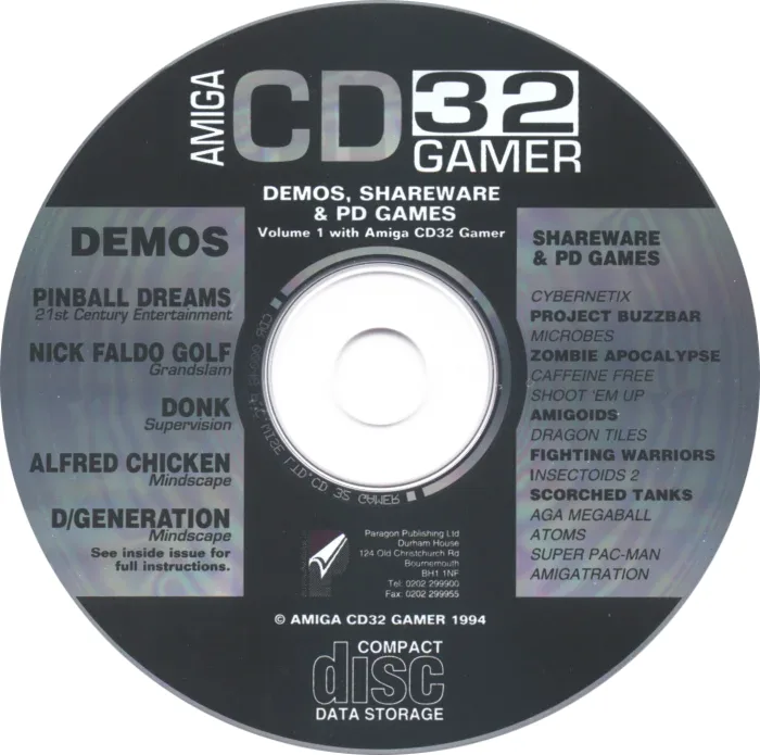 Amiga CD32 Gamer Cover Disc 1
