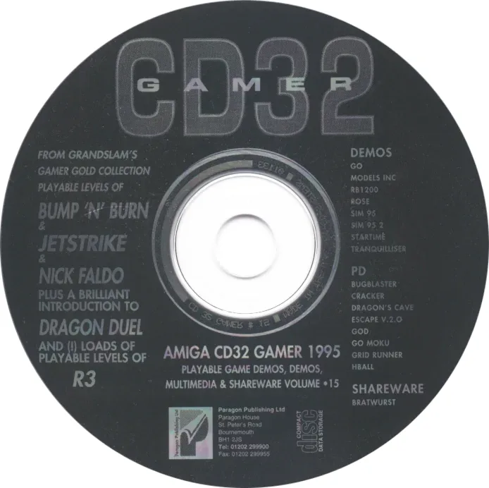 Amiga CD32 Gamer Cover Disc 15