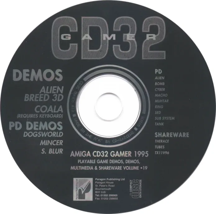 Amiga CD32 Gamer Cover Disc 19
