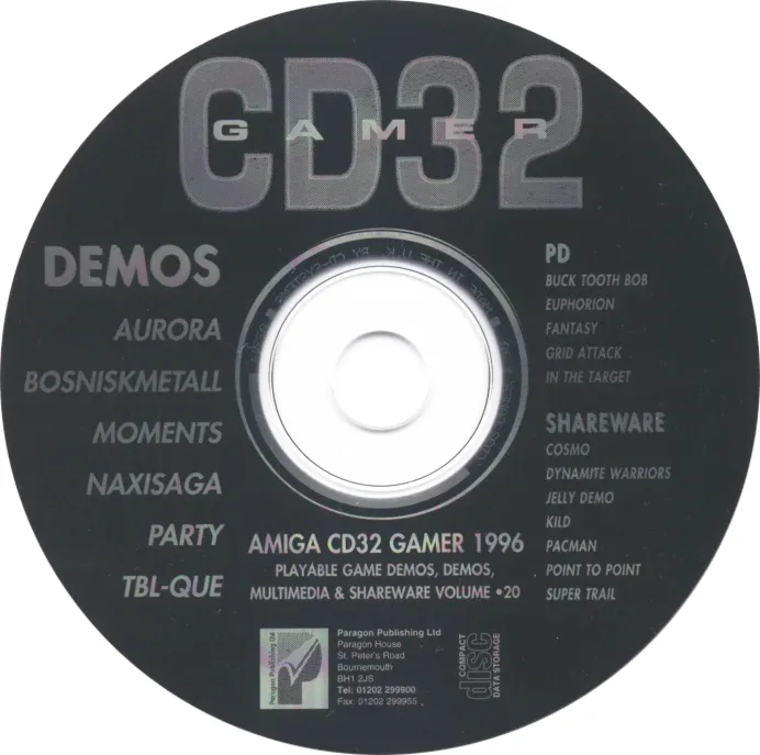 Amiga CD32 Gamer Cover Disc 20