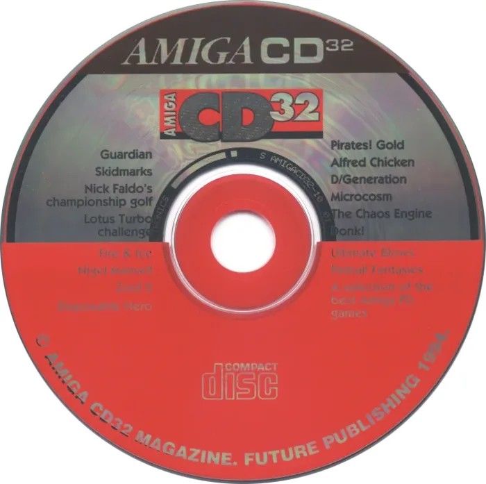 Amiga CD32 Issue 1 Cover Disc
