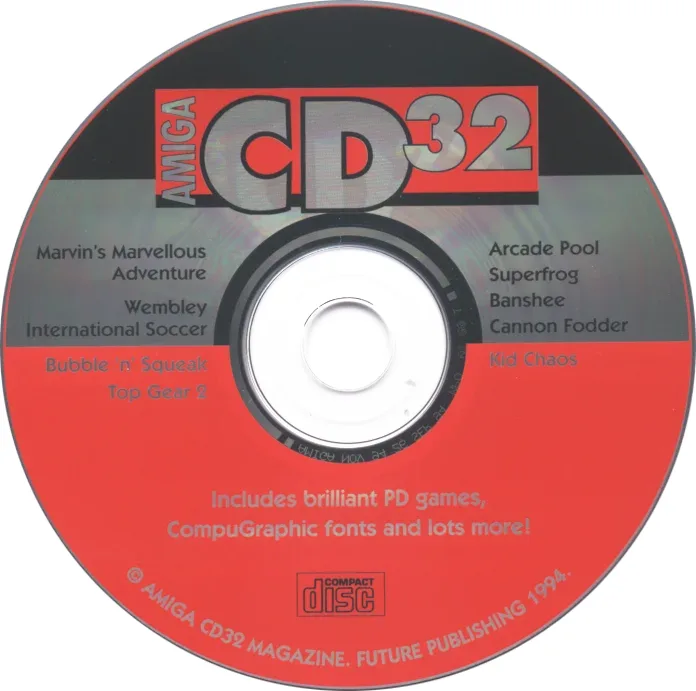 Amiga CD32 Issue 2 Cover Disc