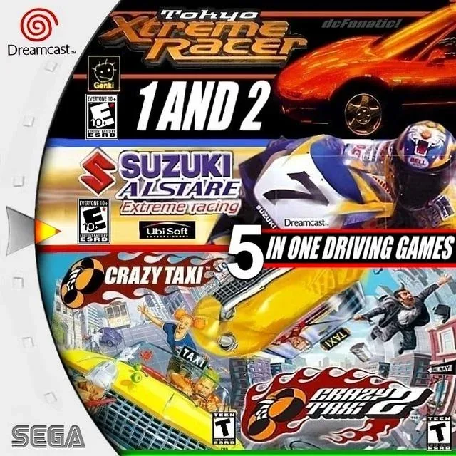 5 In One Driving Games