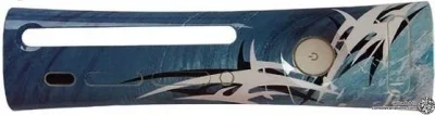 Microsoft Xbox 360 Asian Import - Blue Surf Swirl Faceplate
