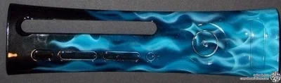 Microsoft Xbox 360 Blue Flames - Design 1 Faceplate