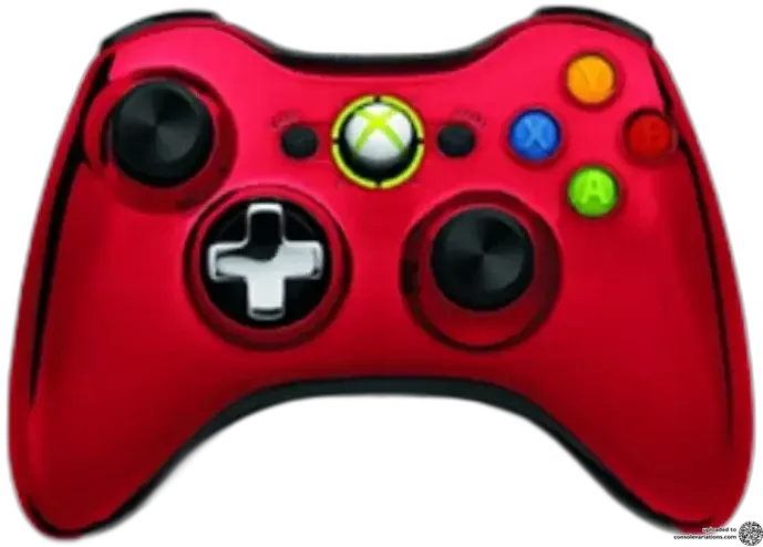Microsoft Xbox 360 Chrome Red Controller