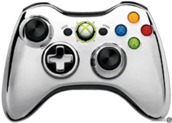 Microsoft Xbox 360 Chrome Silver Controller