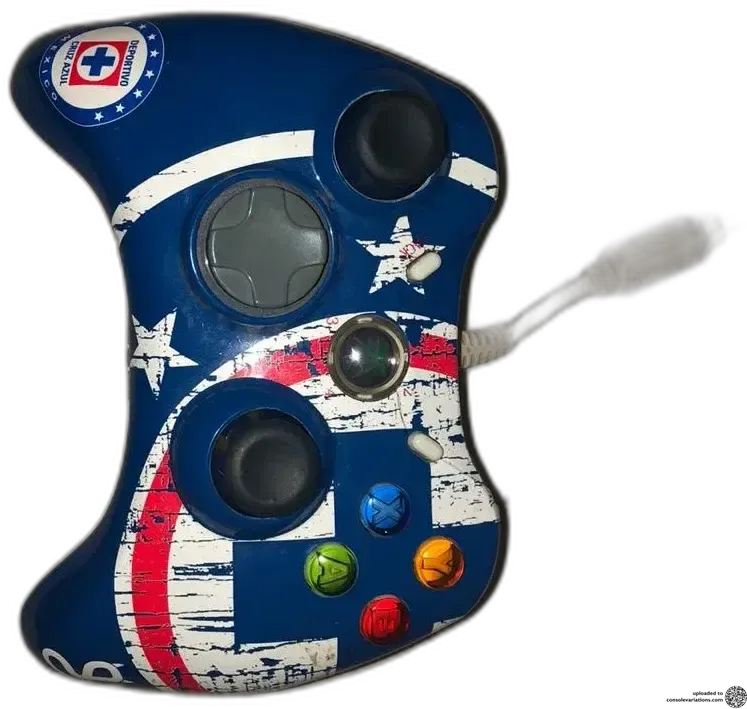 Microsoft Xbox 360 Cruz Azul Controller