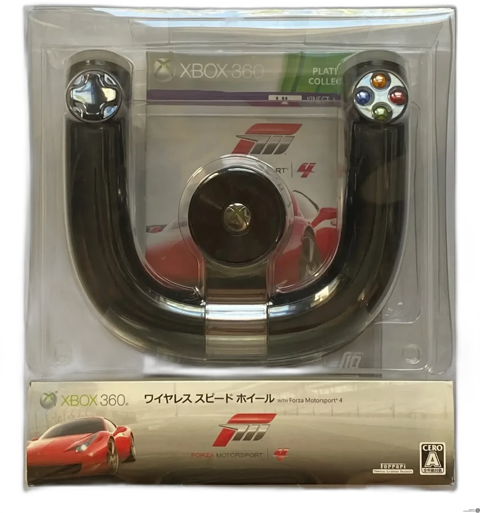 Microsoft Xbox 360 Forza Motorsport 4 Speed Wheel Controller Bundle
