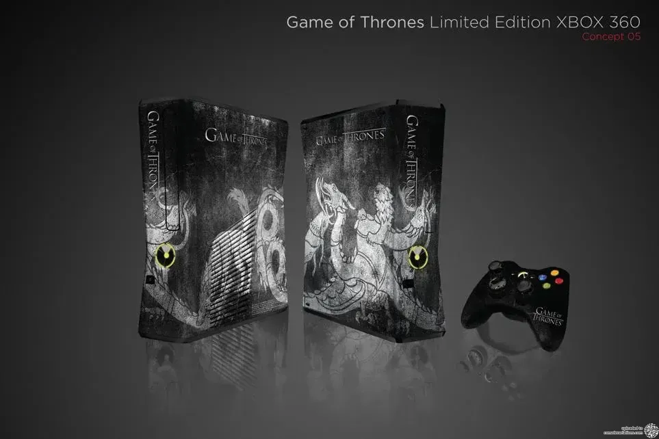 Microsoft Xbox 360 Games of Thrones Grey