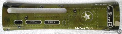 Microsoft Xbox 360 Gamestop Green Army with skins Faceplate