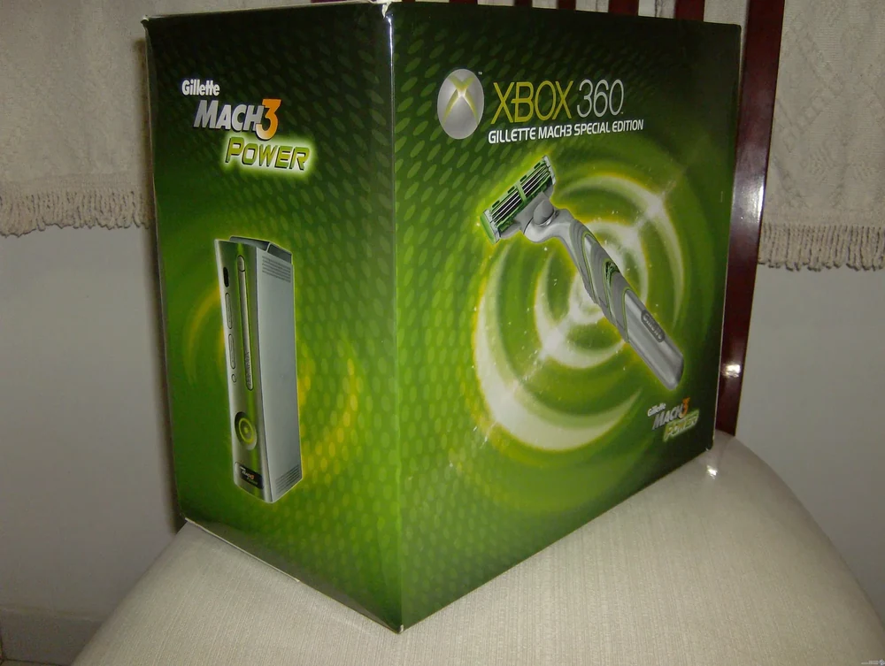 Microsoft Xbox 360 Gillette Mach 3 Power Console Faceplate