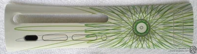 Microsoft Xbox 360 Green and Blue Spirograph Faceplate