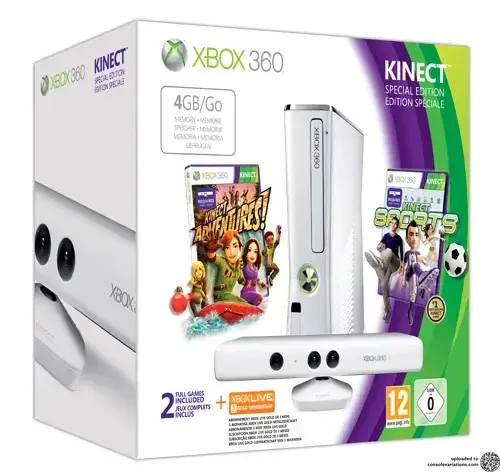 Microsoft Xbox 360 Kinect Adventures + Kinect Sports Bundle
