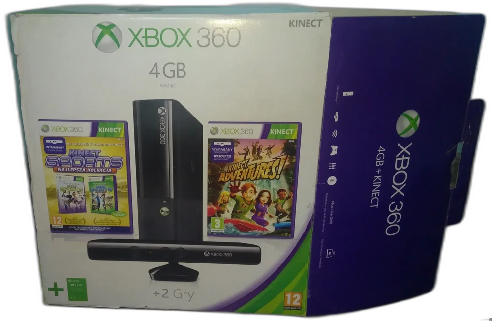 Microsoft Xbox 360 Kinect Sports Ultimate + Kinect Adventures Bundle