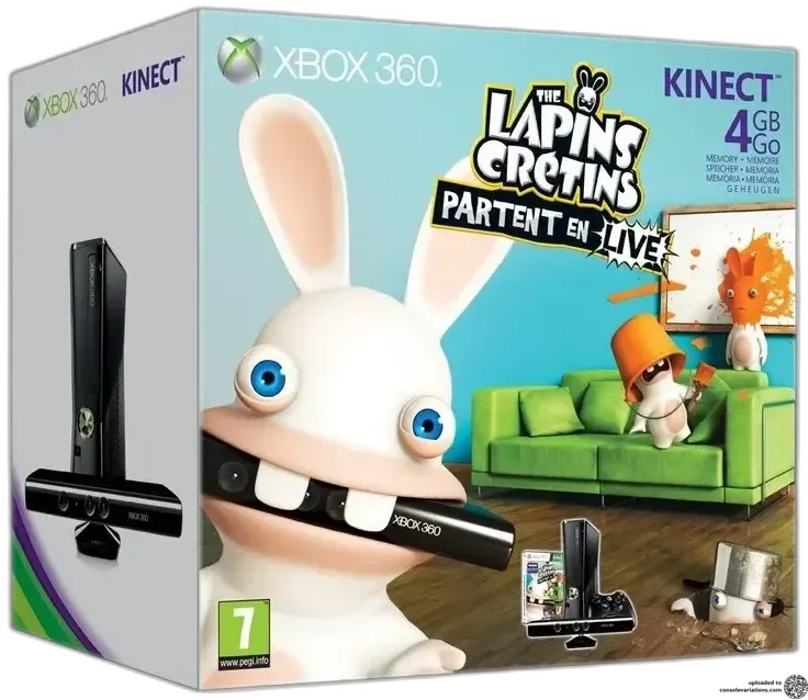 Microsoft Xbox 360 Les Lapins Crétins Partent en Live