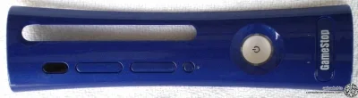 Microsoft Xbox 360 Metallic Blue Gamestop Faceplate
