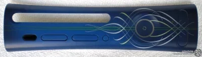 Microsoft Xbox 360 Microsoft Blue Hot Rod Faceplate