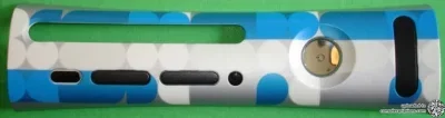 Microsoft Xbox 360 Microsoft Prototype - Circles Blue (#437) Faceplate