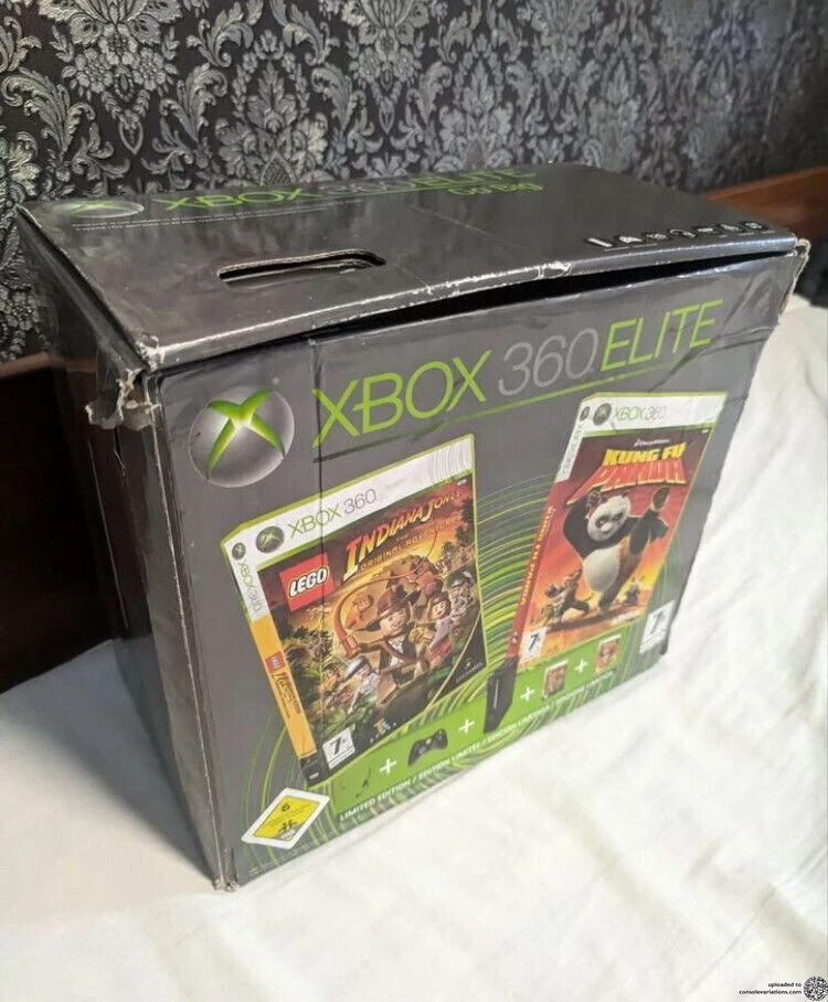 Microsoft Xbox 360 Elite LEGO Indiana Jones + Kung Fu Panda Bundle