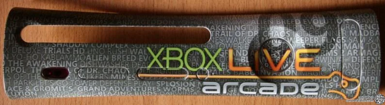 Microsoft Xbox 360 Microsoft Xbox LIVE Arcade 2009 Faceplate
