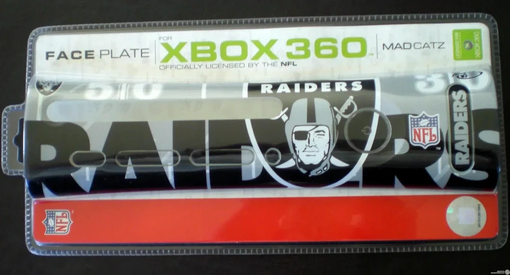 Microsoft Xbox 360 NFL Oakland Raiders Faceplate