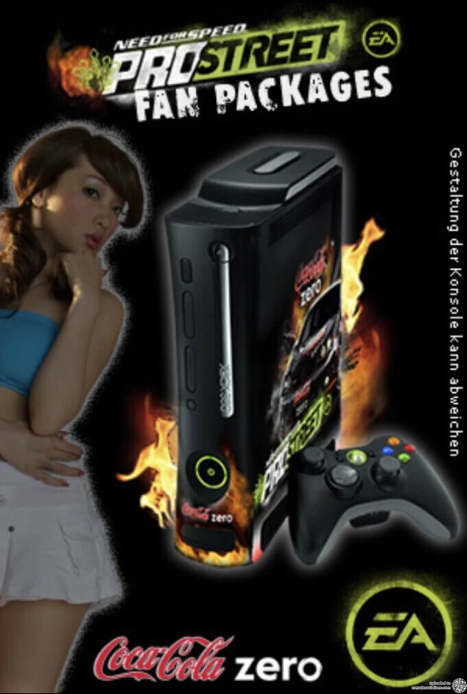 Microsoft Xbox 360 NFS Coca-Cola Zero