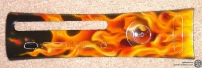 Microsoft Xbox 360 Orange Flames - Design 1 Faceplate
