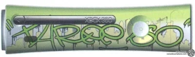 Microsoft Xbox 360 Pelican Prototype #1 - Graffiti Three 60 Faceplate