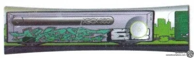 Microsoft Xbox 360 Pelican Prototype #2 -Semi Truck Graffiti Three 60 Faceplate