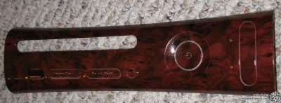 Microsoft Xbox 360 Red Wood Faceplate