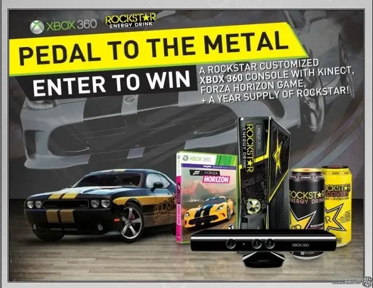 Microsoft Xbox 360 Rockstar Energy Drink