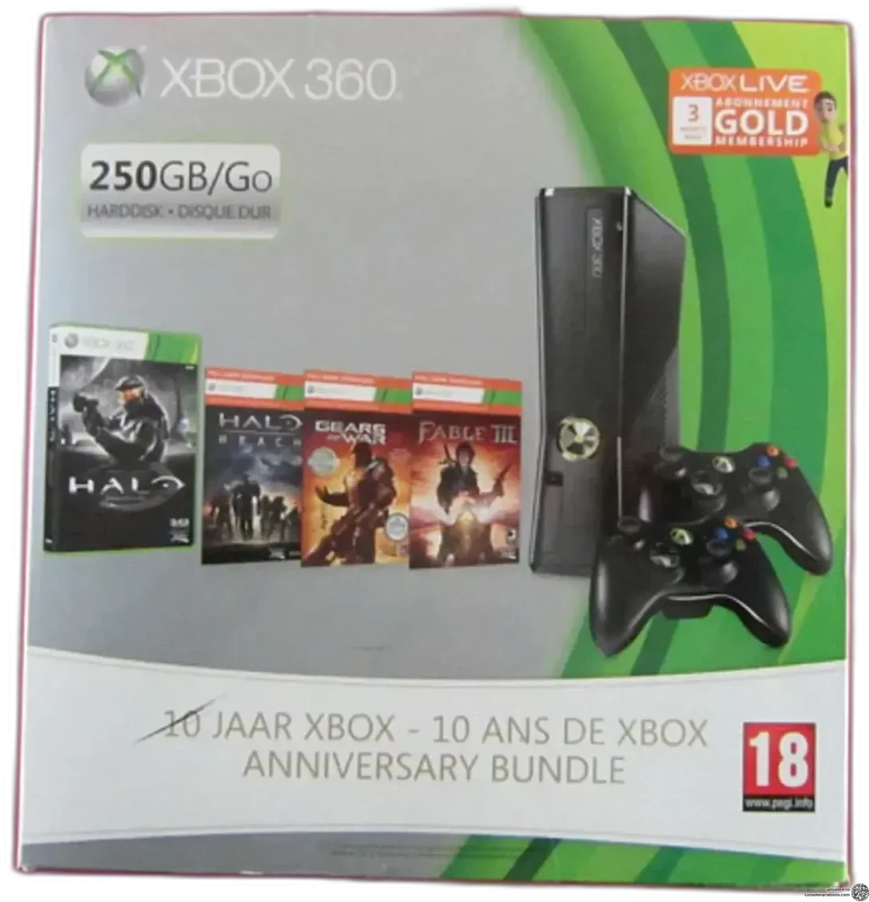 Microsoft Xbox 360 Slim 10th Anniversary Bundle