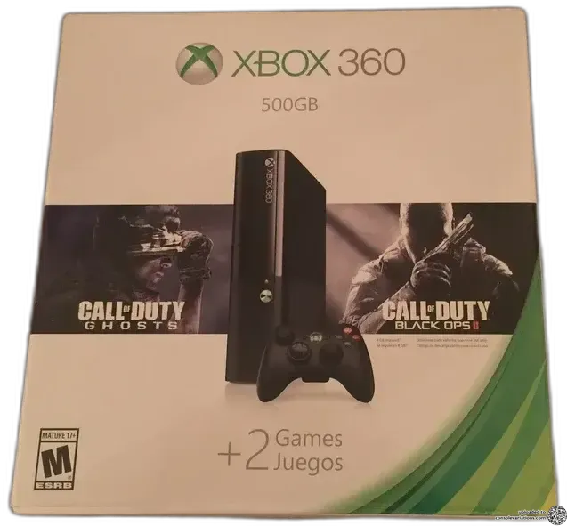 Microsoft Xbox 360 Super Slim Call of Duty Ghost + Black Ops II Bundle