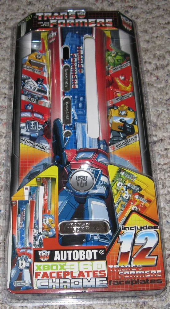 Microsoft Xbox 360 Transformers Classic G1 Autobots with inserts Faceplate