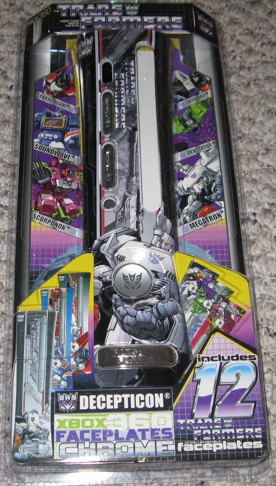 Microsoft Xbox 360 Transformers Classic G1 Decepticons with inserts Faceplate