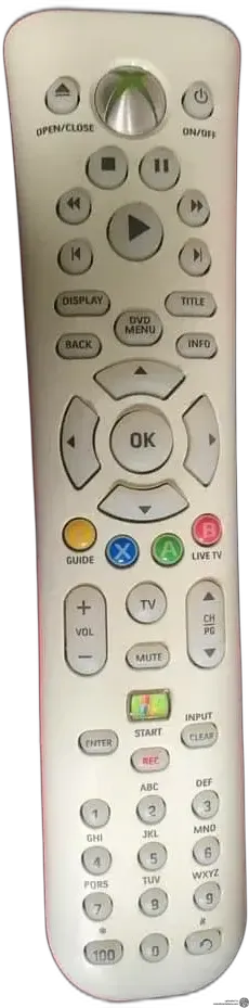 Microsoft Xbox 360 White DVD Remote