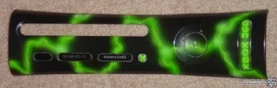 Microsoft Xbox 360 Xbox 360 with Green Lightning Faceplate