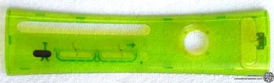 Microsoft Xbox 360 XCM Apple Green Clear Faceplate