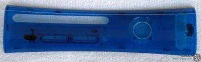 Microsoft Xbox 360 XCM Ocean Blue Clear Faceplate