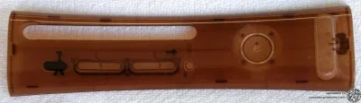 Microsoft Xbox 360 XCM Woodland Brown Clear Faceplate