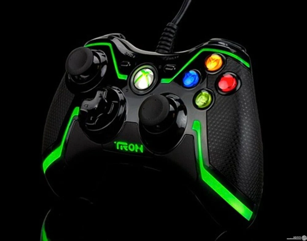 PDP Xbox 360 TRON Green Controller