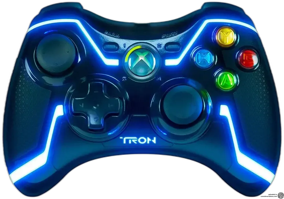 PDP XBox 360 Blue Tron Collectors Edition Wired Controller