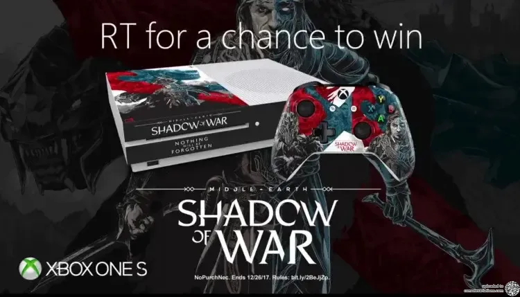 Microsoft Microsoft Xbox One S Shadow of War Console