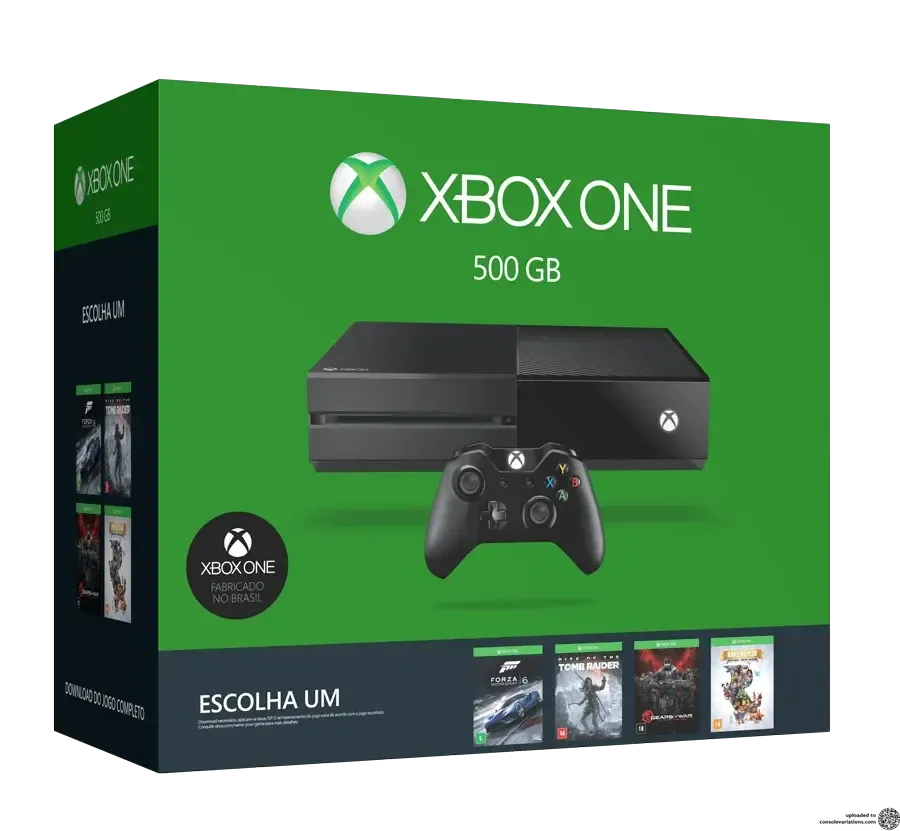 Microsoft Xbox One 500GB Escolha Um Forza, Tomb Raider, Gears of War and Rare Replay Bundle (BR)