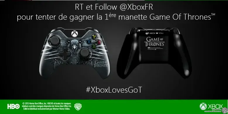 Microsoft Xbox One Games of Thrones Corbeau Controller