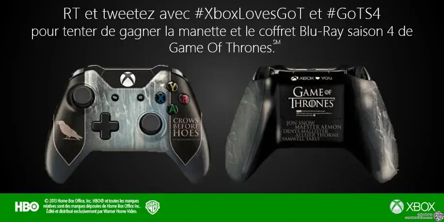 Microsoft Xbox One Games of Thrones Crowns Before Hoes Controller