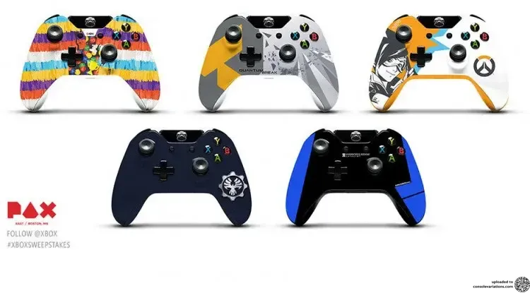 Microsoft Xbox One PAX 2016 controllers