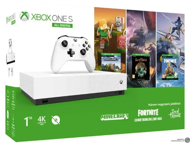 Microsoft Xbox One S All Digital Minecraft Bundle